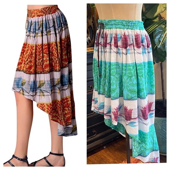 Free People Floral boho swingy skirt - Picture 5 of 16